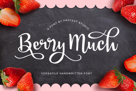 Berry Much: A Sweet Script Font for Romantic Editorial Designs
