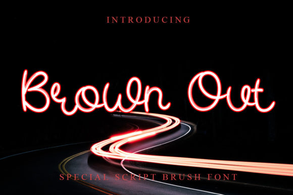 Brown Out: A Script Font for Elegant Editorial Design