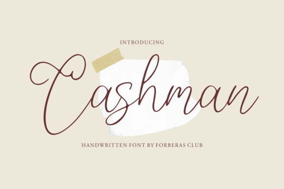 Cashman: A Handwritten Font for Modern Web Design