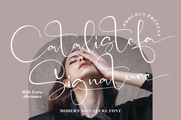 Catalistefa Signature: A Delicate Script Font for Elegant Editorial Design