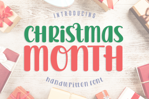 Christmas Month: A Festive Handwritten Font for Campaigns