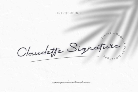 Claudette Signature: A Handwritten Font for Editorial Design