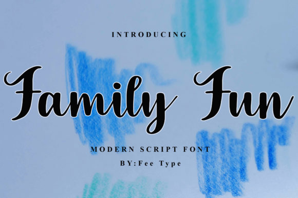 Family Fun Font: Elevating Brand Elegance with a Delicate Script Touch