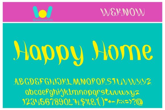 Happy Home: A Handwritten Font for Modern Editorial Charm
