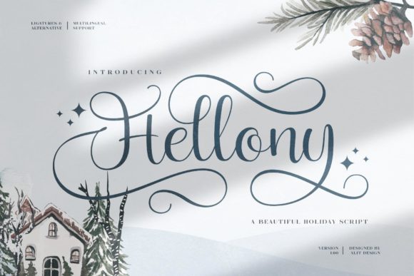 Hellony: A Handwritten Font That Elevates Modern Web Design