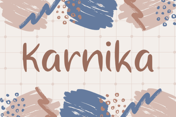 Karnika: A Handwritten Font for Modern Branding