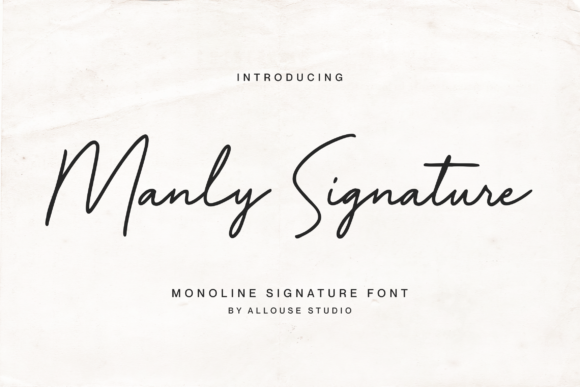 Manly Signature: Elevating Brand Identity with a Chic Script Font