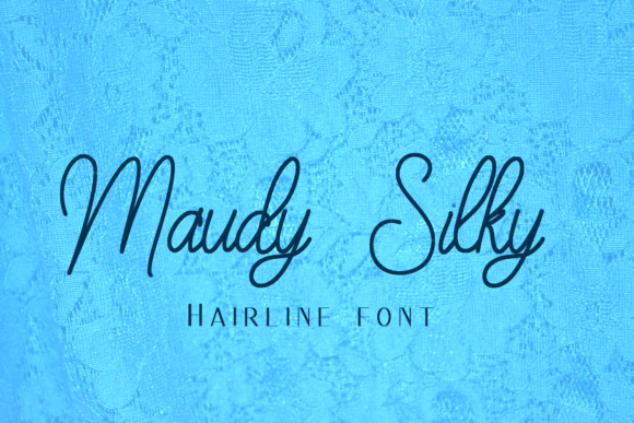 Maudy Silky Line: A Graceful Script Font for Crafters