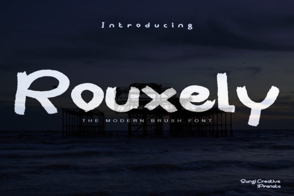 Rouxely: A Handwritten Font for Modern Editorial Design