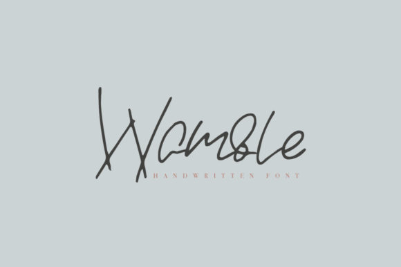 Wamble: An Elegant Handwritten Font for Branding