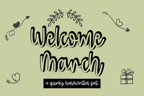 Welcome March Font: Elegance Meets Craft in Every Letter