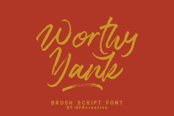 Worthy Yank: The Script Font That Elevates Digital Marketing Visuals